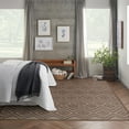 thumbnail image 3 of Nourison Versatile Diamond Geometric Flatweave Indoor Outdoor Area Rug Brown 8' x 10', 3 of 10