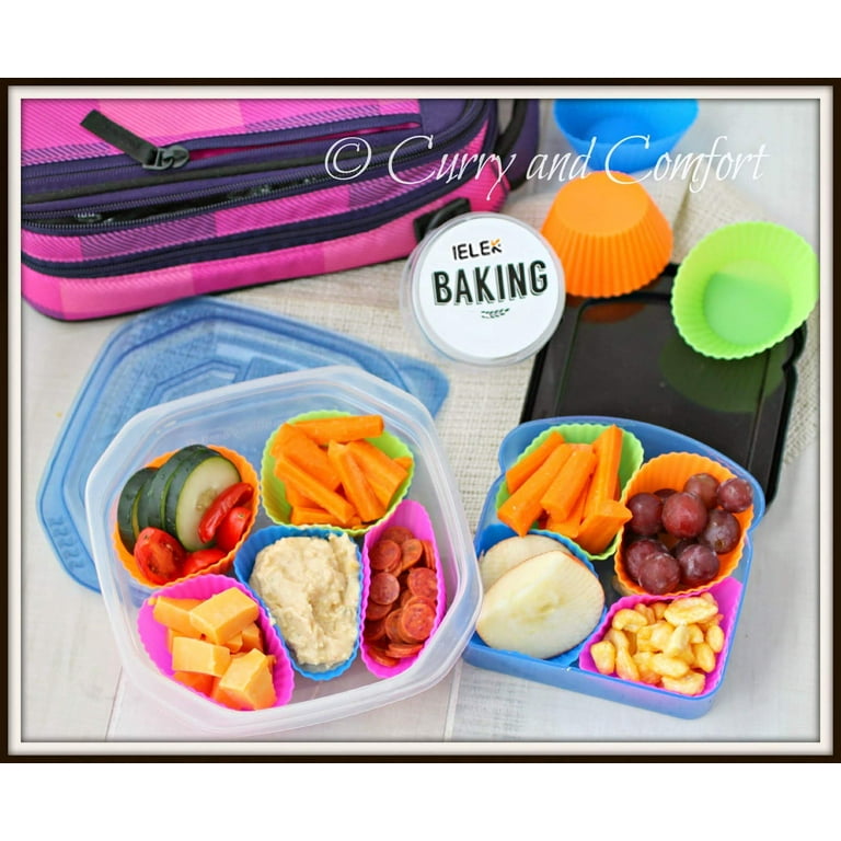 XANGNIER Silicone Lunch Box Dividers,40 Pcs Silicone Cupcake  Liners,Silicone Muffin Cups,Bento Box Accessories for Kids - Yahoo Shopping