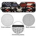 thumbnail image 7 of POLERO Tropical Palm Tree Car Windshield Sun Shade, USA Flag Skull Car Window Shades Heat Reflective Interior Cool, Universal Fit for Most Cars Off-road Vehicle SUV, Foldable & Portable Design, 7 of 7