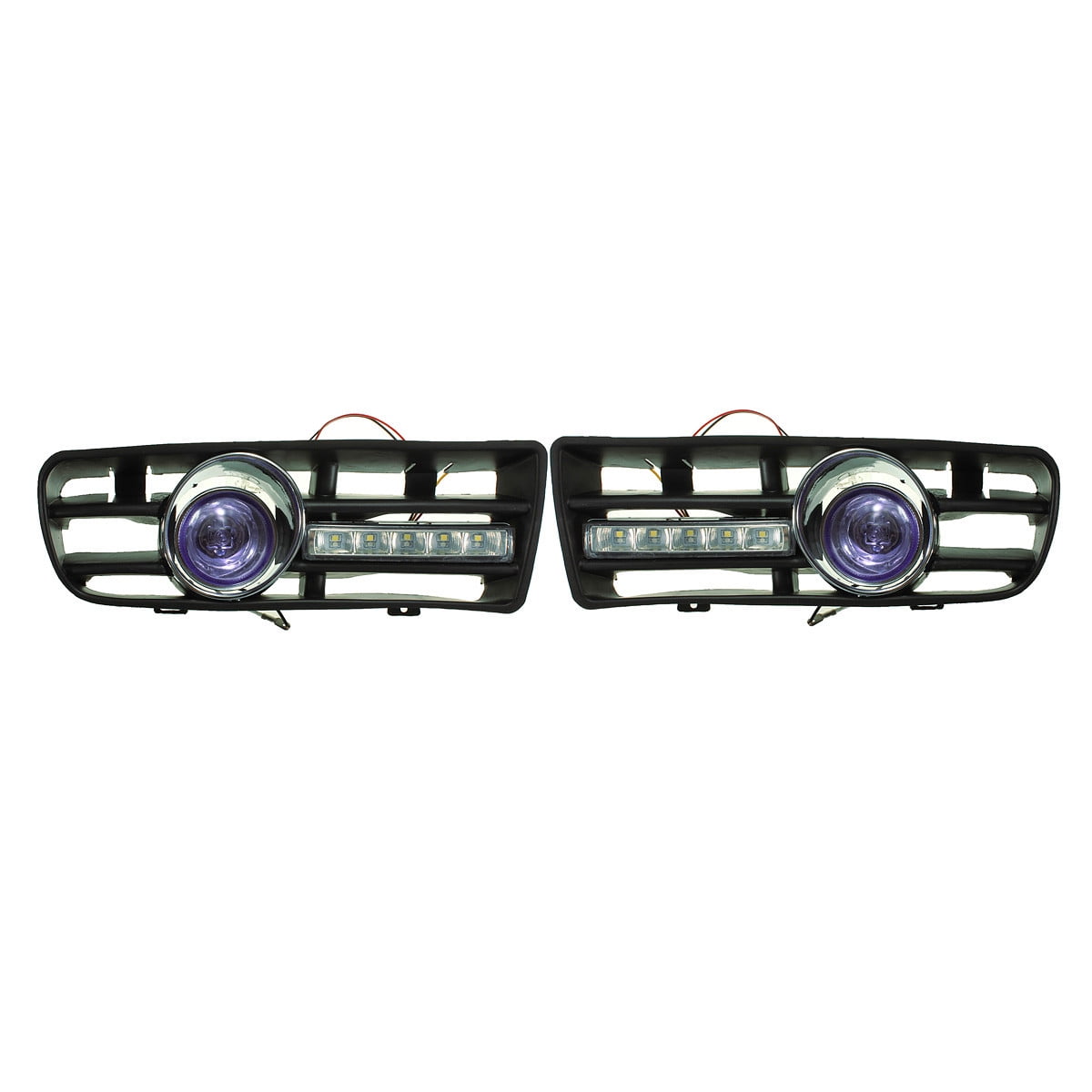 Front Right-Side Bumper Grille with Fog Light Space