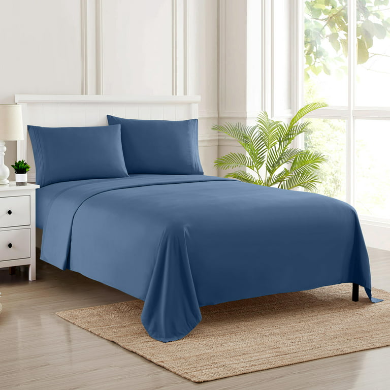 Sweet Home Collectio 1500 Supreme Collection Bed Sheet Set - Extra Soft, Elastic  Corner Straps, Deep Pockets