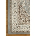 thumbnail image 4 of Superior Glendale Oriental Medallion Indoor Area Rug, 8'x8' Square, Gray, 4 of 8