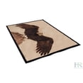 thumbnail image 6 of Lodge, Cabin Nature and Animals Area Rug - Nature Pattern Cabin Area Rug - Abstract, Chocolate/Beige-Eagle on Mountain Top, 6 of 6