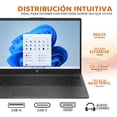 thumbnail image 4 of Laptop HP 255 G10 AMD Ryzen 7 7730U 16GB SSD 512GB 15.6" FHD Teclado Ingles Multitarea y Productividad, 4 of 5