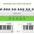thumbnail image 3 of Teclado de Piano Plegable FVEREY Blanco de 88 Teclas para Principiantes, 3 of 7