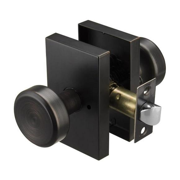 STARPY Aged Bronze Black Door Knobs Interior Door Handles for Hall & Closet Heavy Duty Door Knob Door Lever
