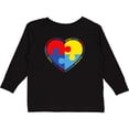 thumbnail image 3 of Inktastic Autism Puzzle Heart Boys or Girls Long Sleeve Toddler T-Shirt, 3 of 5