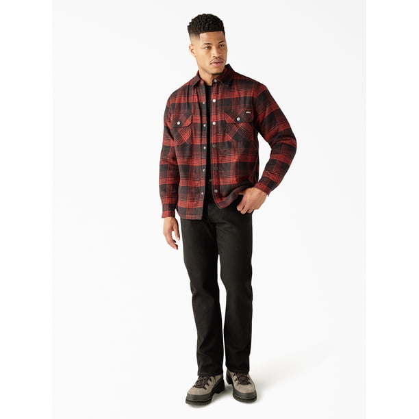 Genuine Dickies Men's Fleece Lined Flannel Shirt Jacket - Walmart