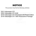 thumbnail image 2 of Transit Auto Front Rear Hub Bearings Assembly Coated Disc Brake Rotors and Ceramic Pads Kit (10Pc) for Car Volkswagen GTI - Left Right Side (Driver Passenger) KBB-120656, 2 of 11