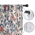 thumbnail image 4 of Blackout Kids Curtains,Pioneer Flower Floral Print Pattern Childrens Insulated Curtains Set Of 2,Bedroom Essentials,Toddler Room Decor 52"x84", 4 of 5