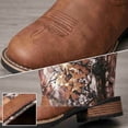 thumbnail image 3 of Men's Camo Western Cowboy Boots, Square Toe Mid-Calf Work Boots, Classic Casual Riding Boots for Outdoor Hunting, 3 Colors Available, 3 of 6