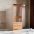 thumbnail image 6 of Benjara Dee Modular Closet System- 1 Metal Hanging Rod and 2 Drawer- Oak Brown, 6 of 6