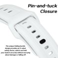 thumbnail image 6 of FKM Rubber Bands for Apple Watch, Silicone Band Straps Compatible with Apple Watch Series Ultra2/Ultra/9/8/SE2/7/6/SE/5/4/3/2/1,Silicone Wristband Compatible with Apple Watch 38/40/41mm, 6 of 7