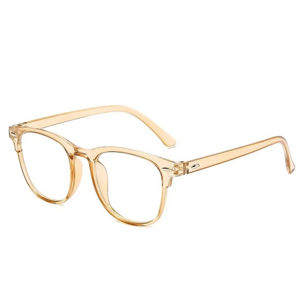 Gafas de ordenador transparentes retro para hombre y mujer, con montura redonda, antiluz azul, con bloqueo de luz, ópticas