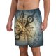 thumbnail image 2 of Balery Vintage Compass Traje de Baño Estilo Hawaiano para Hombre, Shorts de Secado Rápido con Bolsillos-X-Large, 2 of 6
