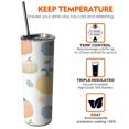 thumbnail image 6 of 20oz Fall Pumpkins Leaves Pattern Skinny Tumblers Stainless Steel Tumbler with Lid and Straw,Vacuum Insulated Double Wall Travel Tumbler Cups with Cleaning Brush for Coffee,Tea, 6 of 6
