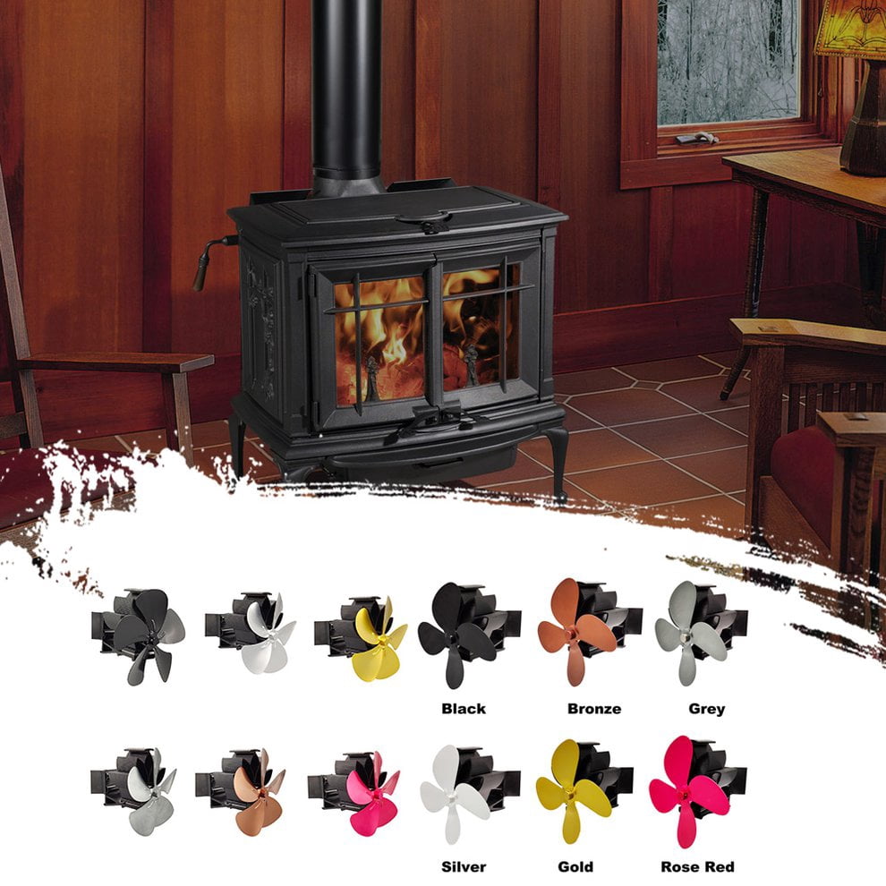 HC-TOP Silent Heat Powered Stove Fan 
