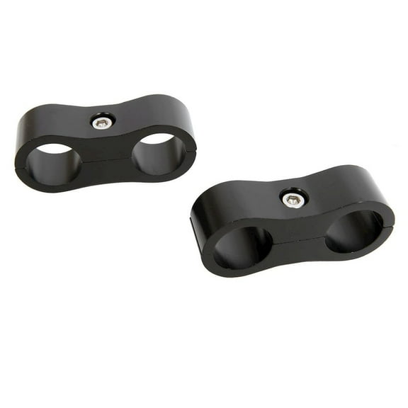 Russell 6an Hose Separator - 2pk Black Anodized