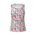thumbnail image 3 of Picia Flower Leaves Pattern Women's Workout Tank Top,Breathable Activewear,Slim Fit Athletic Top,Versatile Workout Moisture-wicking top-XX-Large, 3 of 9