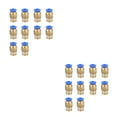 thumbnail image 4 of Conector de manguera neumática Kenally 10 piezas de latón PC4-01, 4 of 6