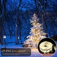thumbnail image 4 of Christmas Ribbon Lights 40 LED Battery Copper Wired Ribbon Bows String Fairy Lights for New Year Party Weddings Christmas Tree Decorations 13.3ft, 4 of 10