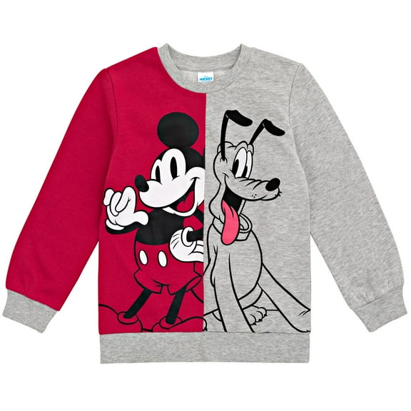 Disney Mickey Mouse Pluto Big Boys Fleece Sweatshirt 14-16