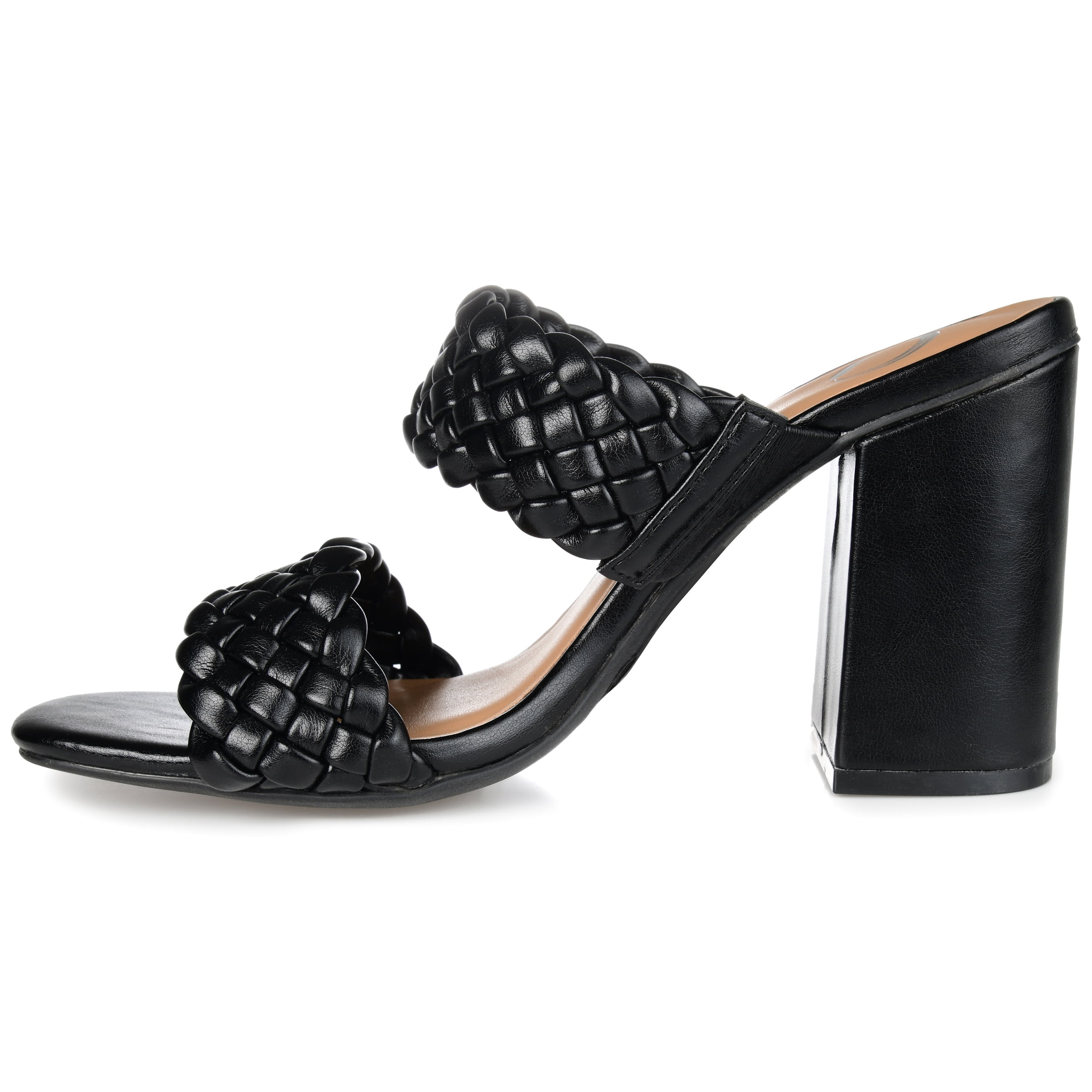 Journee Womens Melissa Open Square Toe Block Heel Dress Sandals, Widths Available