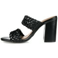 thumbnail image 3 of Journee Womens Melissa Open Square Toe Block Heel Dress Sandals, Widths Available, 3 of 10