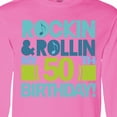 thumbnail image 4 of Inktastic 50th Birthday Rock N Roll Long Sleeve T-Shirt, 4 of 5