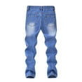 thumbnail image 5 of WMQPNNS Boy's Ripped Jeans Straight Fit Pants Boys Denim Pants 2t Distressed Fashion Denim Pants Stretch Fashion Jeans Pants Casual Streetwear(Size 13-14 Years, J-Sky Blue), 5 of 9