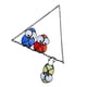 thumbnail image 3 of Ventana Suncatcher Animal Colgante Colgante Decoración de metal Adorno Regalo para puerta Jardín Hogar, Azul oscuro Rojo Verde AweSitey HA005281-01, 3 of 6