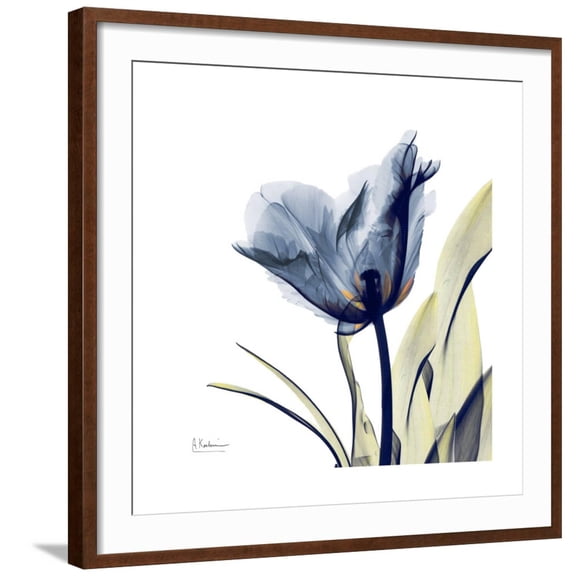 Art.com Tulip Whisper Art Print by Albert Koetsier, Brown Frame Wall Art, 29" x 29"