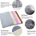 thumbnail image 3 of Memory Foam Bath Mat Non Slip Absorbent Super Cozy Velvet Bathroom Rug Carpet Super Water Absorption Bathroom Carpet Non-slip Thick Bathroom Mat (17"-, 3 of 5