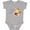 AC-Heather Grey, variant on Papa's Little Monkey Boys or Girls Baby Bodysuit