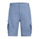 thumbnail image 3 of Ceisia Men's Solid Color Cargo Shorts, Multi-Pocket Elastic Waist Button Fly Casual Shorts for Men Sky Blue XXXL Gifts, 3 of 5