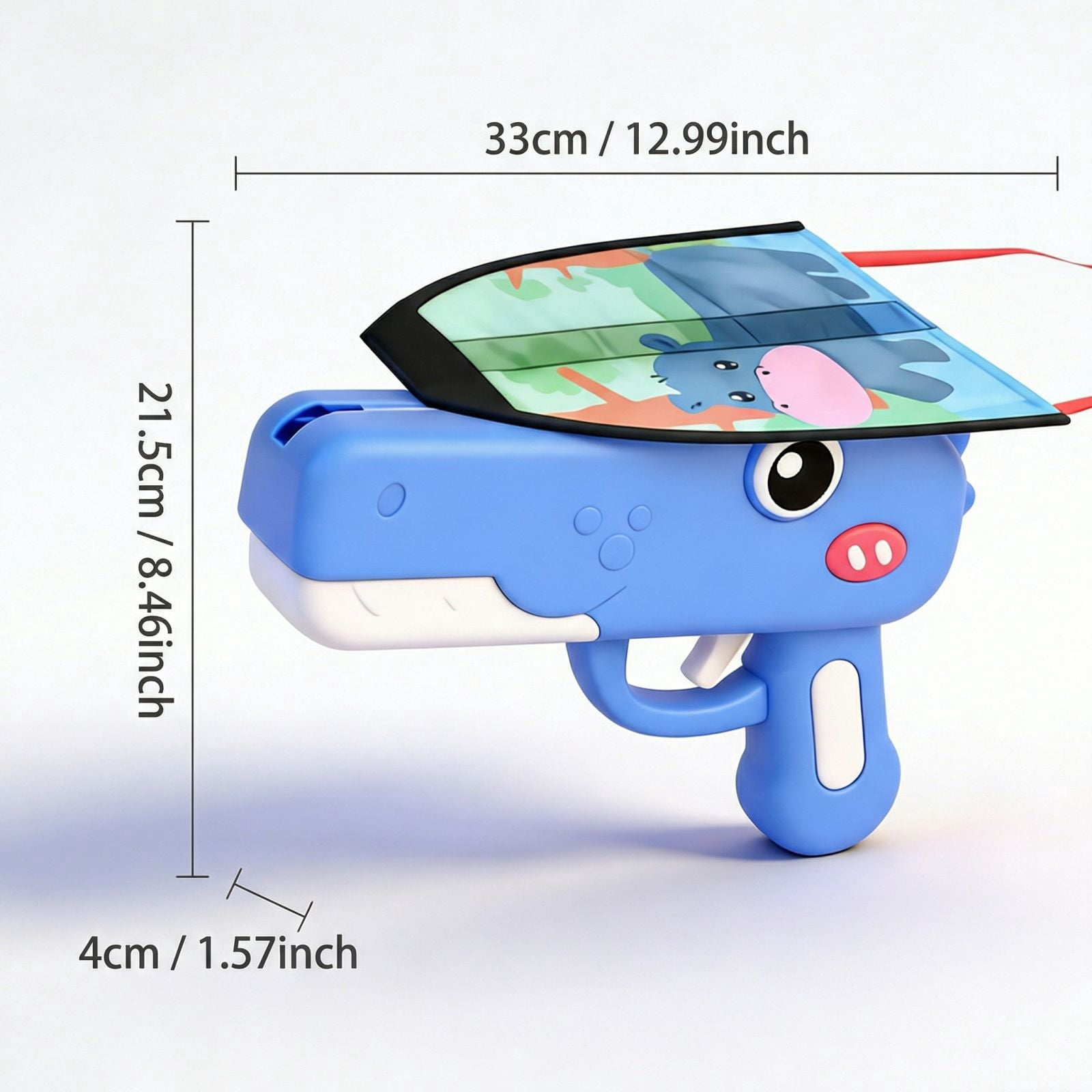3PC Dinosaur Kite Launcher Toys, 12.99 Inch LED Foam Glider Kite Catapult, Outdoor Sports Flying Toys Best Birthday Gifts