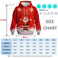 thumbnail image 5 of Rebaike Santa Face Christmas Hoodie for Men Women, Funny Holiday Pullover Sweatshirt with Beard Glasses Graphic, Ugly Xmas Party Unisex Winter Casual Hoodie Gift, 5 of 8