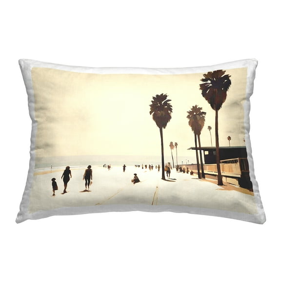 Stupell Industries Towards The Sea Scene Decorative Printed Throw Pillow Design by Noah Bay.