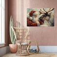 thumbnail image 3 of Santa's Reindeer Framed Christmas Canvas Wall Art for Living Room, Winter Pictures Wall Decor Prints Size 24''x36''-Gategoo, 3 of 5