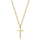 thumbnail image 1 of Collar Joxevyia con forma de cruz chapada en oro de 14 quilates para hombre y mujer, 1 of 7