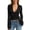 1-Black, variant on Women's Lace Blouse Wave Deep V-Neck Flared Sleeves Tight Top Elegant Lace Floral See Through Slim Fit Mesh Sheer Crop Tops for Party Clubwear and Everyday Layering 1-Black M