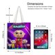 thumbnail image 5 of Zool Babies Bolso de tela con estampado de lienzo para mujer, bolsa de compras reutilizable y estética, con cremallera interior, regalo para mujer, 35 × 40 cm., 5 of 6