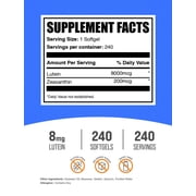 BulkSupplements Lutein with Zeaxanthin Softgels, Vision & Eye Health, 240 Softgels, 240 Servings