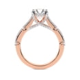 thumbnail image 5 of IGI Certified 1 Carat Round Shape Lab Grown Diamond Engagement Ring | 14K Rose Gold | Odyssey Hidden Halo Diamond Ring | FG-VS1-VS2 Quality Friendly Diamonds, 5 of 7