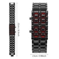 thumbnail image 2 of Reloj de pulsera electrónico, reloj de pulsera LED de acero de moda para parejas, reloj para parejas, artesanía excepcional, 2 of 9