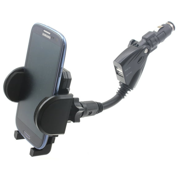 Charger Car Mount for Motorola Edge Plus (2023)/(2022) - Holder DC Socket USB Port Cradle Swivel