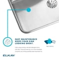 thumbnail image 3 of Elkay Lustertone Stainless Steel 25" x 19-1/2" x 7-5/8", Single Bowl Top Mount Sink, 3 of 8