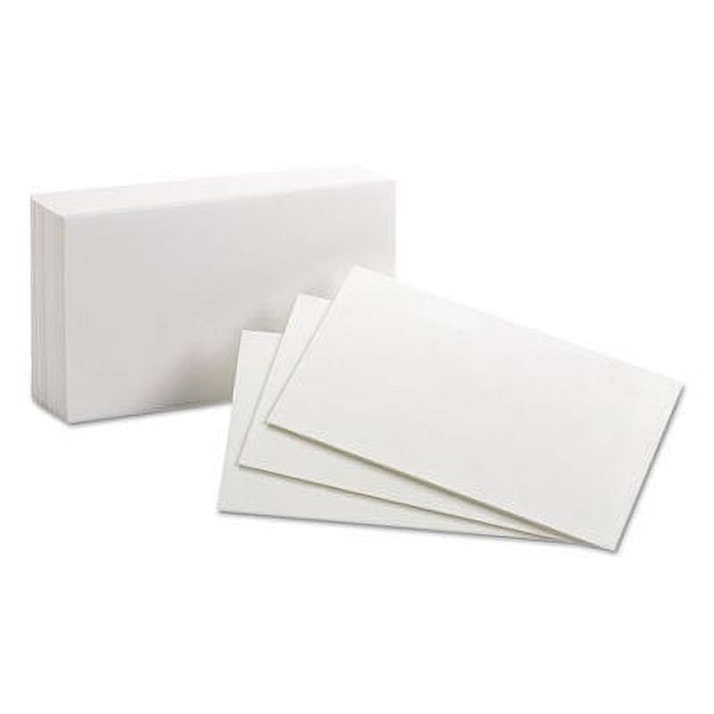 Oxford Ruled Index Cards, 3 x 5, White, 100/Pack (31