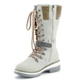 thumbnail image 3 of NECHOLOGY Botas Mujer Zapatos Botines de mujer Botas cálidas Botas de media Botas de exterior Botas duraderas de invierno Botas térmicas para mujer Botas de nieve para mujer (Beige, 8.5), 3 of 4