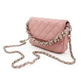 thumbnail image 2 of Premium Small Soft Vegan Leather Quilted Shoulder Bag Crossbody Handbag, 2 of 5